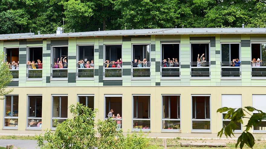 Gebäude der evangelische Grundschule Kleinmachnow